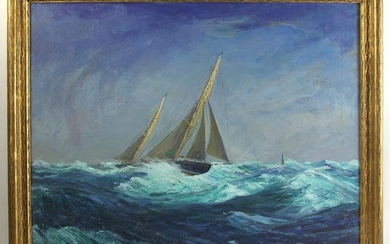 Arthur Hammond, Sailboat, Oil on Canvas
