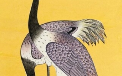 Asian Style Bird Artwork etching