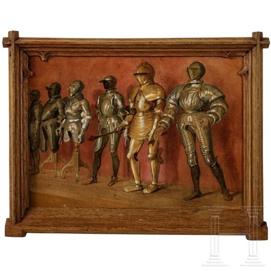 Auguste Raffet, "Suits of armour form the court armoury