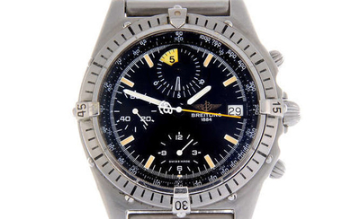 BREITLING - a gentleman's stainless steel Chronomat Yachting chronograph bracelet watch.