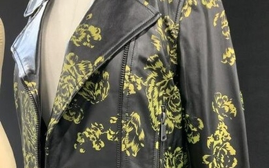 Bagatelle NYC Showroom Leather Jacket w Florals