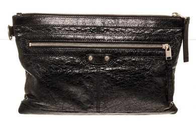 Balenciage Black Leather Classic City Wallet