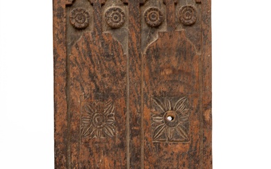 Bali, a carved wooden door, ca. 1900