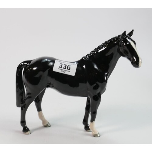 Beswick black Hunter horse: limited edition for BCC, boxed.