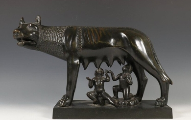 Black patinated bronze 'grand tour' sculpture, 19th/20 century;,...