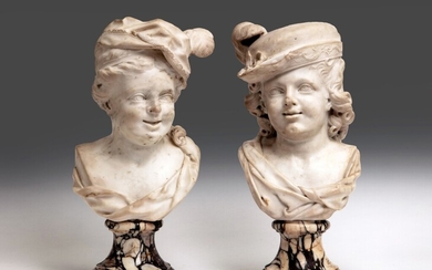 Busts of children, Flemish, 18th century