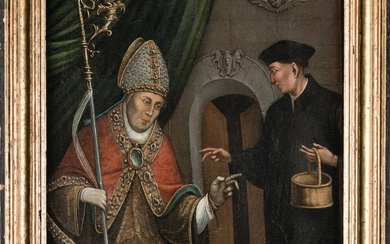 CASTELLIAN SCHOOL (16th century) "Saint Julian and his servant Lesmes"