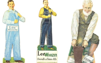 COLLECTION OF 3 EARLY LEE & GOODRICH WORK WEAR ADVERTISING PIECES.