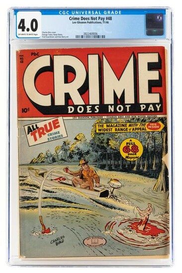CRIME DOES NOT PAY #48 * CGC 4.0 * Ax Murder For a Dime