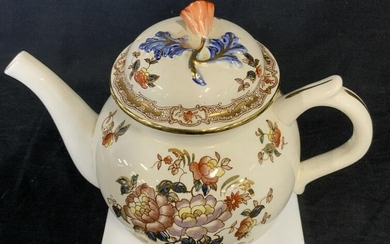CROWN DEVON FIELDINGS Gilt Rose Ceramic Teapot