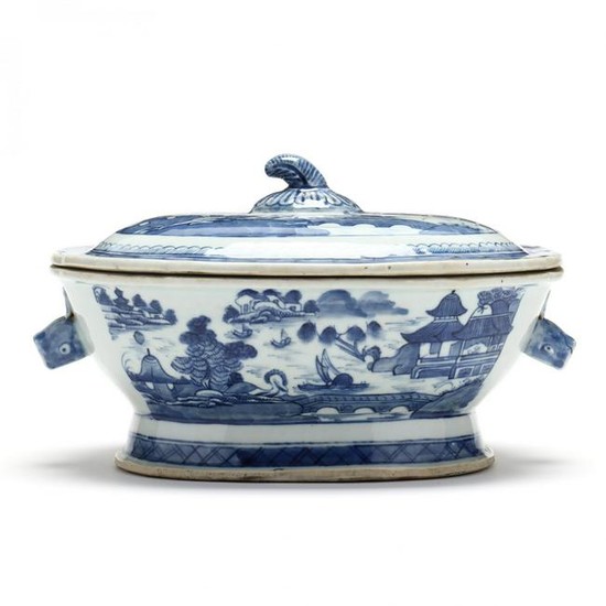 Canton Export Porcelain Covered Tureen