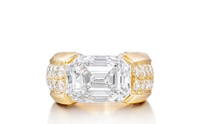 Cartier Diamond Ring | 卡地亞 | 6.46 克拉 長方形 D色 內部無瑕 鑽石戒指