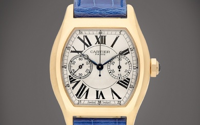 Cartier Tortue Monopoussoir 'CPCP', Reference 2661 A pink gold single-button...