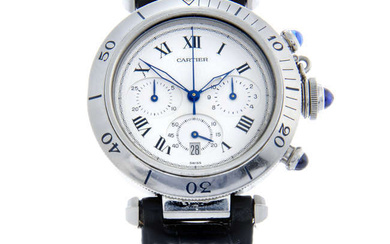 Cartier - a Pasha de Cartier chronograph wrist watch, 38mm