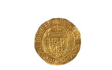 Charles VI ( 1368-1422) Ecu d'or à la couronne. Tournai . D.369 Très bel exemplaire...