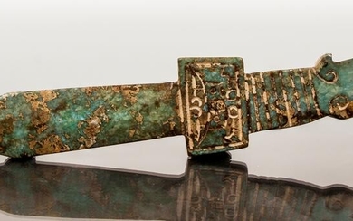 Chinese Carved Turquoise Knife