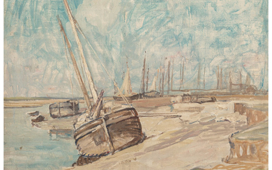 Clarence K. Hinkle (1880-1960), Boats on the Beach