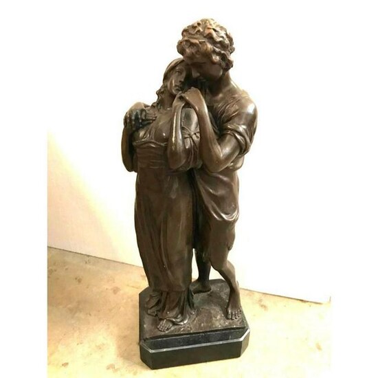 Classical Lovers Bronze Sculpture