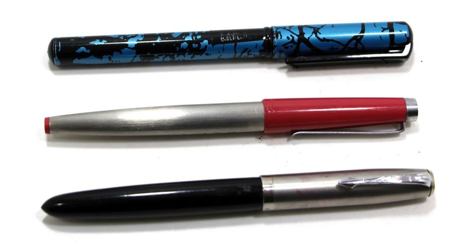 Collection of 3 Old Fountain Pens