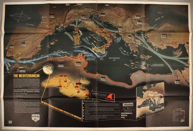 Complete Set of Nav War Maps, "[Complete Set of 6 Nav War Maps - On 3 Sheets]", U.S. Navy Dept.