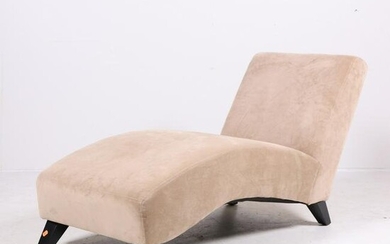 Contemporary upholstered chaise lounge