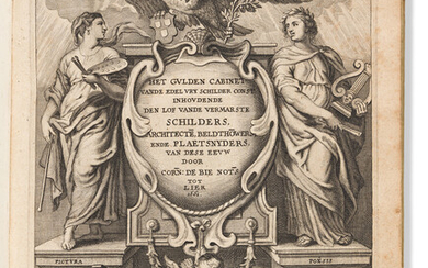 De Bie, Cornelis (1627-1711) Het Gulden Cabinet. Antwerp: [J. van Montfort for] Jan...