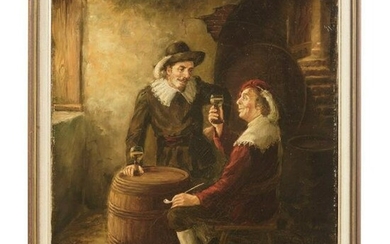 De Prie - a tavern scene, Dutch, 19th century