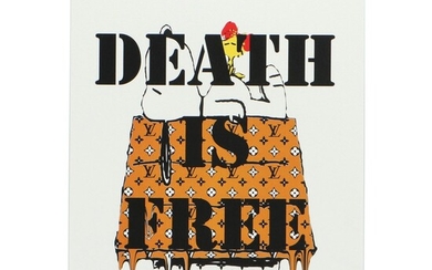 Death NYC Pop Art Print of Snoopy "Death is Free"
