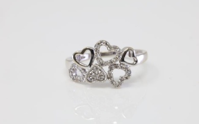 Diamond Heart Ring 14Kt.