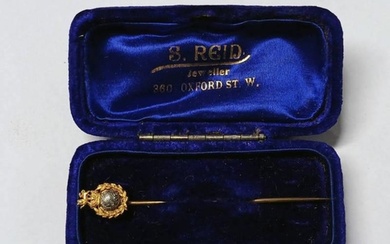 EARLY 20TH CENTURY GOLD ROYAL MARINES STICK PIN