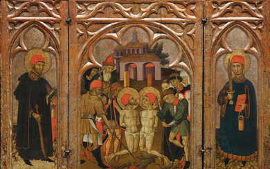 ÉCOLE ESPAGNOLE VERS 1480, Saint Côme et saint Damien