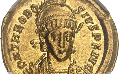 EMPIRE ROMAIN - ROMAN Théodose II (402-450). Solidus 403-408, Constantinople,...