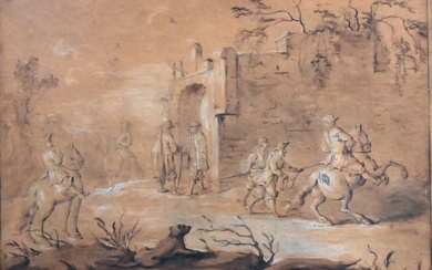 École FRANÇAISE du XVIIIe siècle, entourage de Adam Frans van der MEULEN