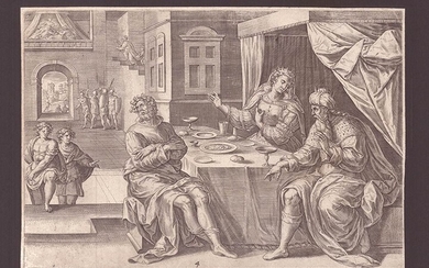 Eester accusa haman, 1589 Eester accusa haman, 1590 Engraving 21...