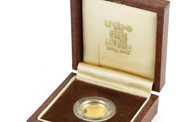 Elizabeth II 1990 Britannia 1/10th ounce fine gold ten pound...