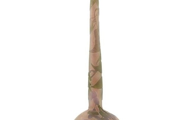 Emile Galle Cameo Glass Bud Vase