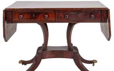English Regency Sofa Table, 19th Century