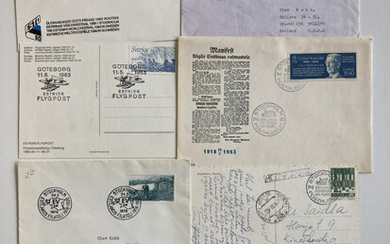 Estonia, Sweden ESTIKA - Group of envelopes & postcards - mostly Estonian post & philatelia (7)