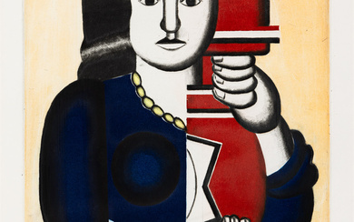 FERNAND LÉGER (AFTER) Femme à la Cruche. Color aquatint, engraving and roulette, 1928...