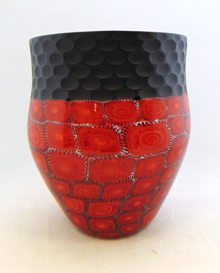 Ferro Murano glass vase