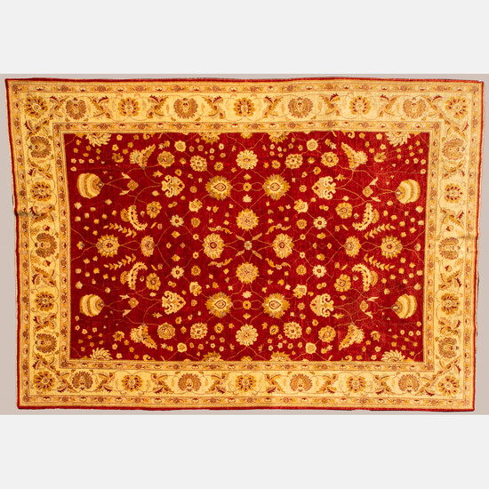 Fine Pakistani Persian Tabriz Wool Rug