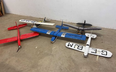 Five model aircraft to include a Bushwacker example, no engines...