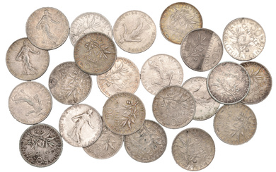 France, Third Republic (1871-1940), 50 Centimes (23), 1898-1920 inclusive (Gad. 420) [23]....