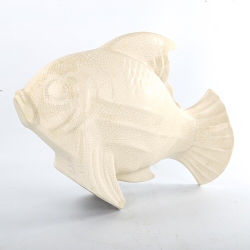 French Art Deco ceramic fish sculpture, circa 1920, by le Ja...