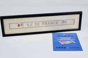 French Line Gala Ribbon and Commemorative Book
