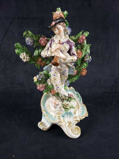 French Porcelain Bugler Figurine