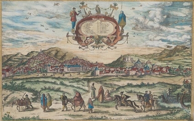GEORGIUS HOEFNAGEL (1542 / 1600) "View of Granada"