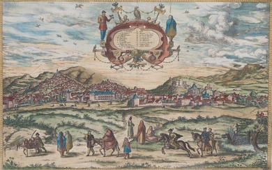 GEORGIUS HOEFNAGEL (1542 / 1600), Vista de Granada