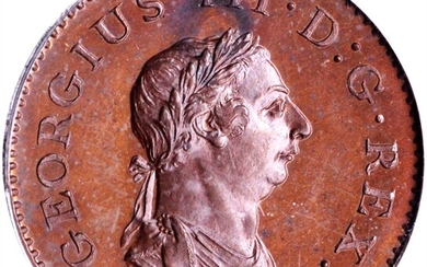 GREAT BRITAIN. Bronzed Farthing, 1806. Soho (Birmingham) Mint. George III. PCGS PROOF-64.