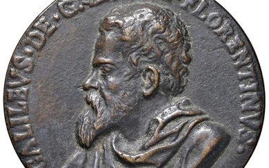 Galileo Galilei (1564-1642) Medaglia fusa primo quarto del XVII secolo...